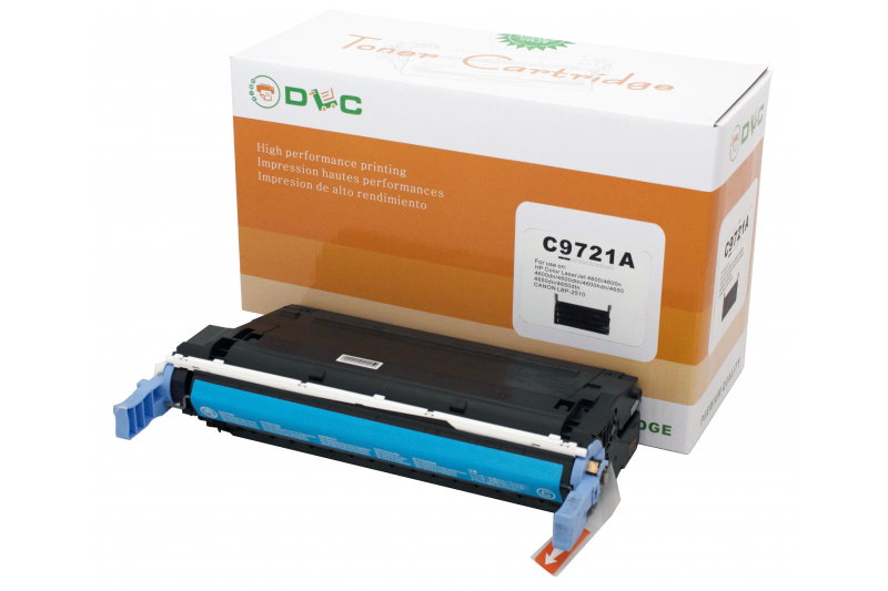 Cartus compatibil toner DLC HP C9721A (HP 4600/4650) CYAN 8K