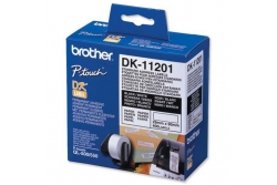 Rola de etichete pretaiate BROTHER DK11201, Negru pe alb, 29mm, 90mm, 400BUC