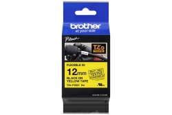 Banda de etichete BROTHER TZEFX631 , Negru pe galben, 12mm, 8m