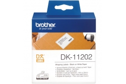 Rola etichete pretaiate BROTHER DK11202,Negru Pe Alb, 62mmX100mm, 300BUC