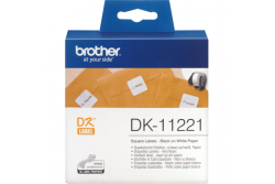 Rola de etichete BROTHER DK11221 ,Negru pe alb, 23mx23mm, 1000 buc