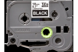 Banda de etichete BROTHER TZE345 , Alb pe negru, 18mm, 8m