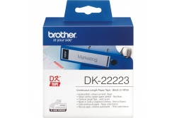 Rola de etichete continua BROTHER DK22223 , Negru pe alb, 50mm, 30.48m