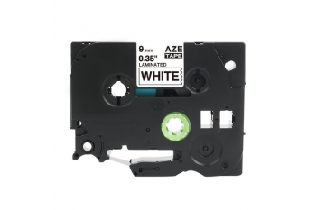 Banda de etichete compatibil BROTHER TZE221, Negru pe alb, 9mm, 8m