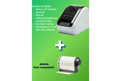 Pachet promotional Imprimanta etichete BROTHER QL810WC + Rola compatibila DK22205